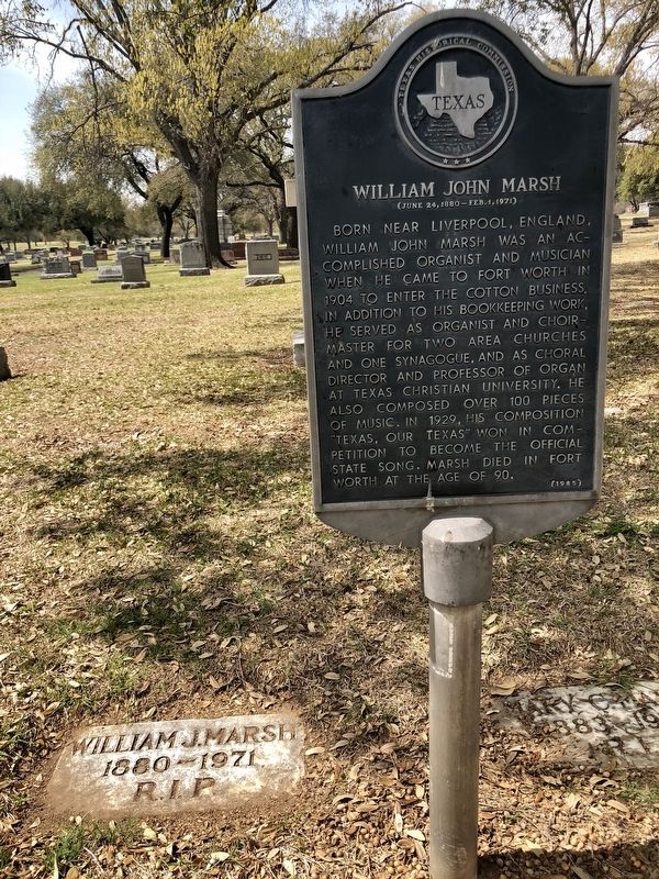 William John Marsh Marker. Click for full size. William John Marsh Marker image. Click for full size.