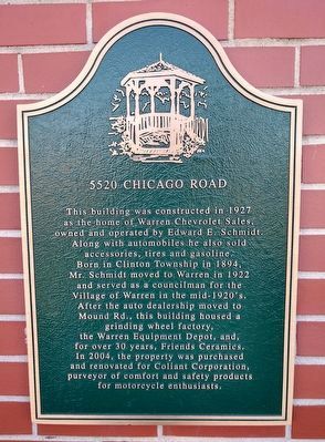 5520 Chicago Road Marker image. Click for full size.