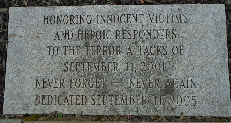 9-11 Memorial. Click for full size. 9-11 Memorial image. Click for full size.