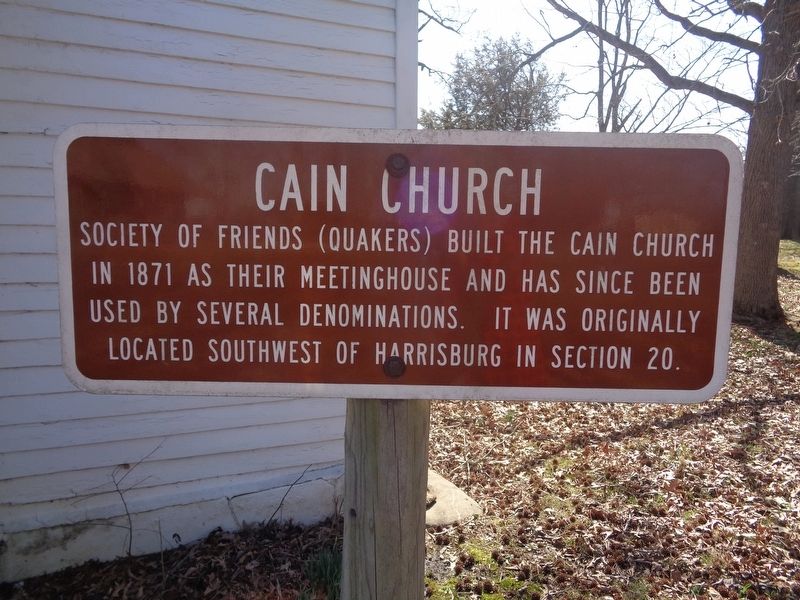 Cain Church Marker image. Click for full size.