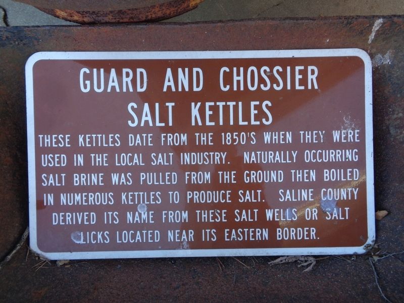 Guard and Chossier Salt Kettles Marker image. Click for full size.