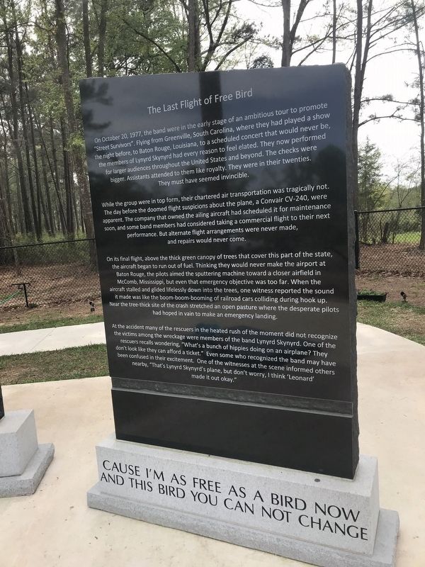 Lynyrd Skynyrd Crash Site Memorial image. Click for full size.