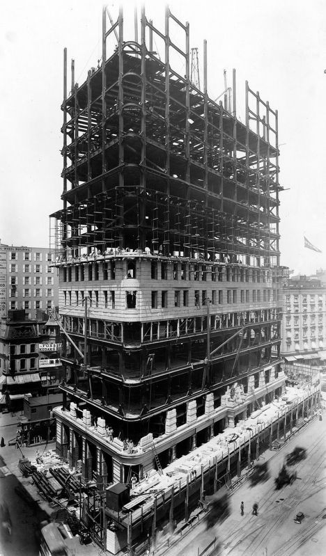 Flatiron Building under construction image. Click for full size.