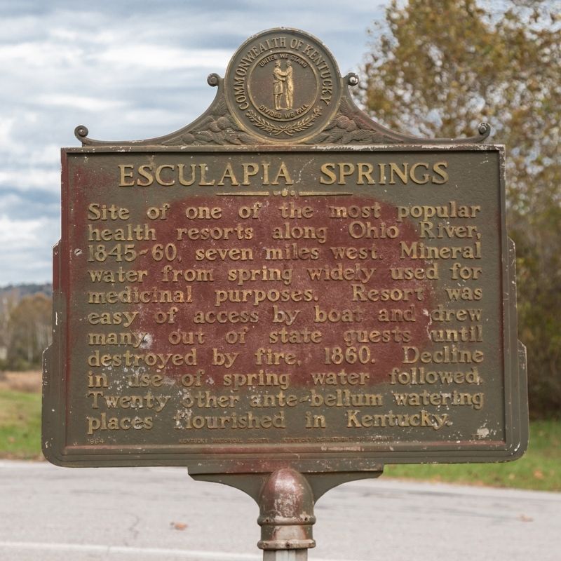 Esculapia Springs Marker image. Click for full size.
