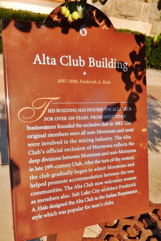 Alta Club Building Marker image. Click for full size.
