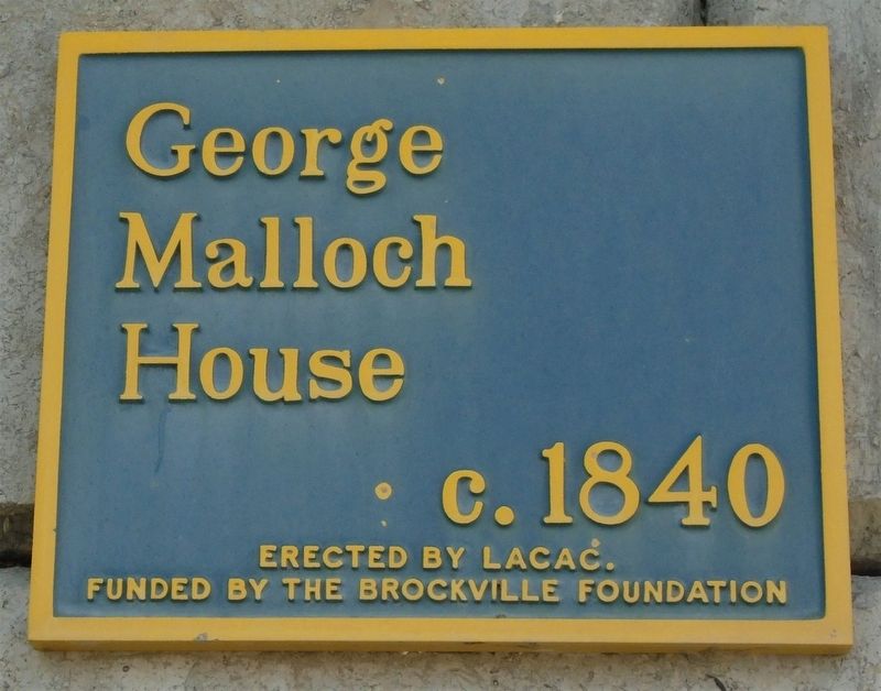 George Malloch House Marker image. Click for full size.