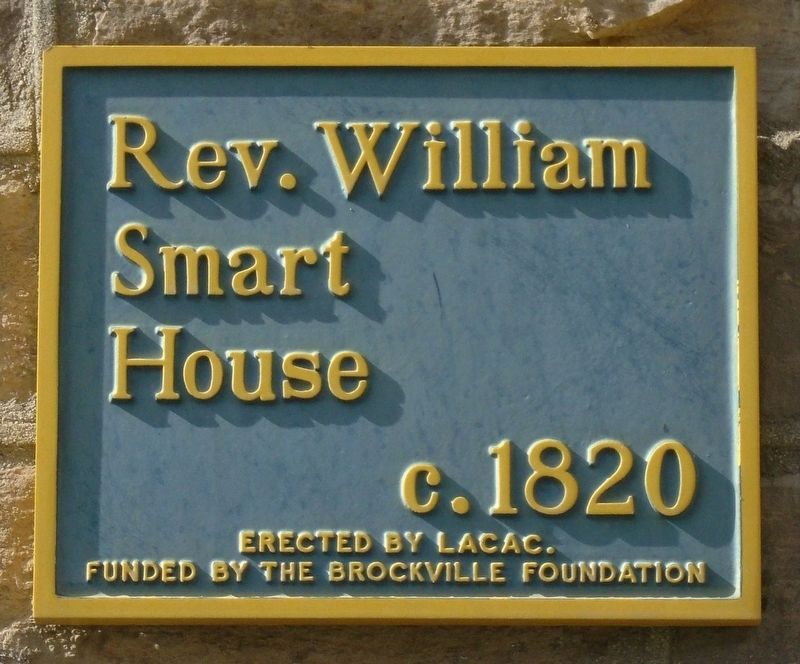 Rev. William Smart House Marker image. Click for full size.