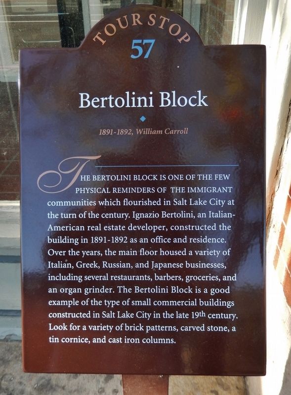 Bertolini Block Marker image. Click for full size.