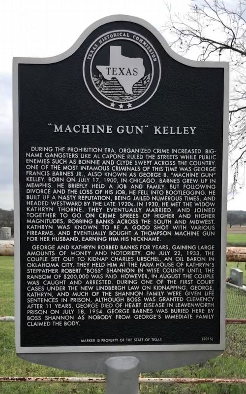 "Machine Gun" Kelly Marker image. Click for full size.