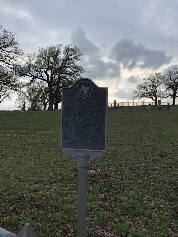 Keeter Cemetery Marker image. Click for full size.