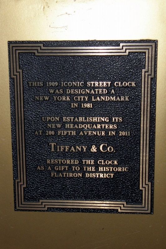 200 Fifth Avenue Clock Marker image. Click for full size.