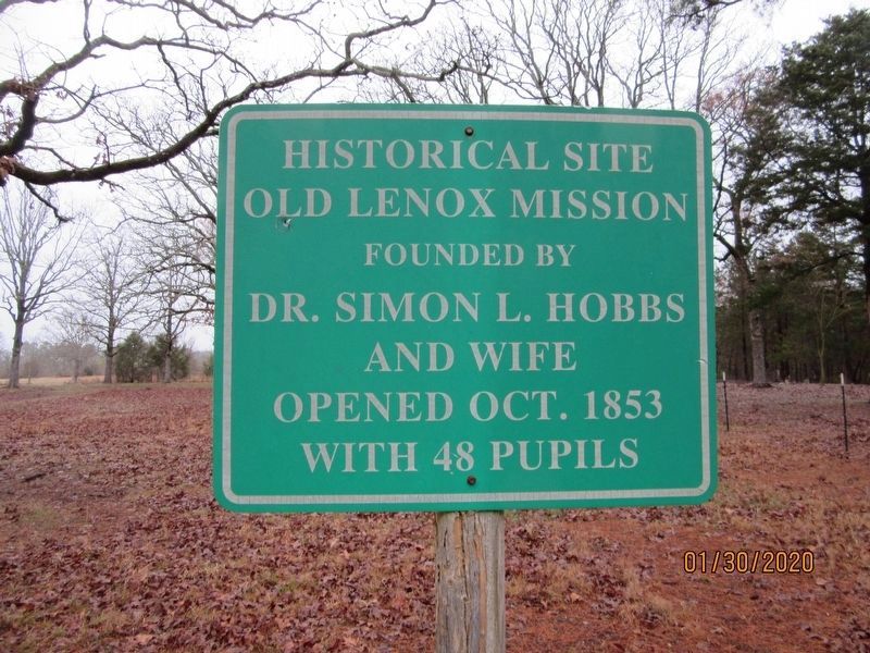 Old Lenox Mission Marker image. Click for full size.