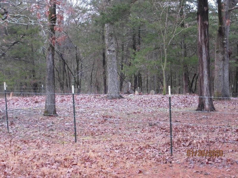 Old Lenox Mission Cemetery, near the marker image. Click for full size.