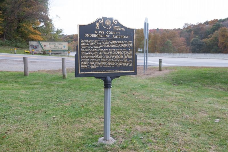 Ross County Underground Railroad / The Underground Railroad Marker image. Click for full size.