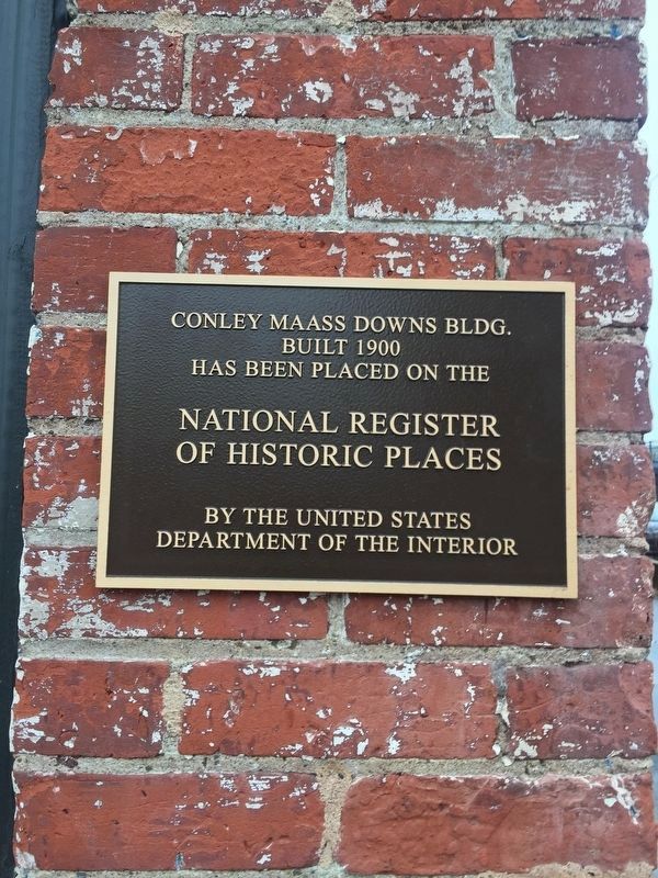 Conley Maass Downs Building Marker image. Click for full size.