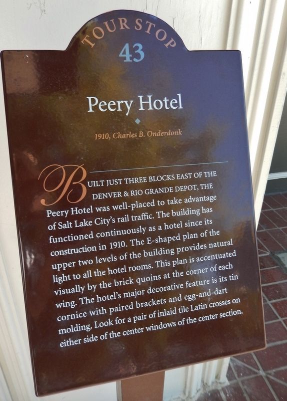 Peery Hotel Marker image. Click for full size.