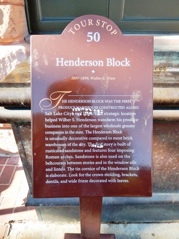 Henderson Block Marker image. Click for full size.