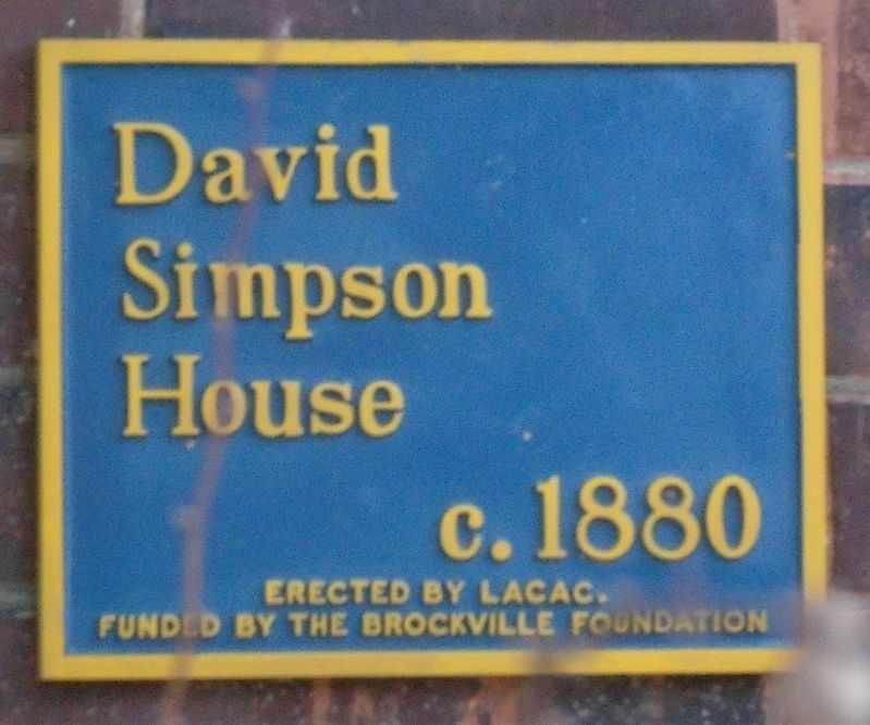 David Simpson House Marker image. Click for full size.