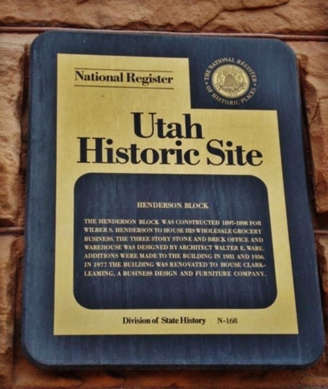 Henderson Block Marker image. Click for full size.