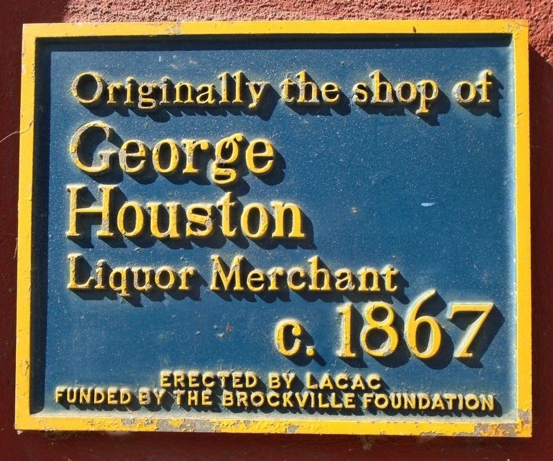Shop of George Houston Marker. Click for full size. Shop of George Houston Marker image. Click for full size.