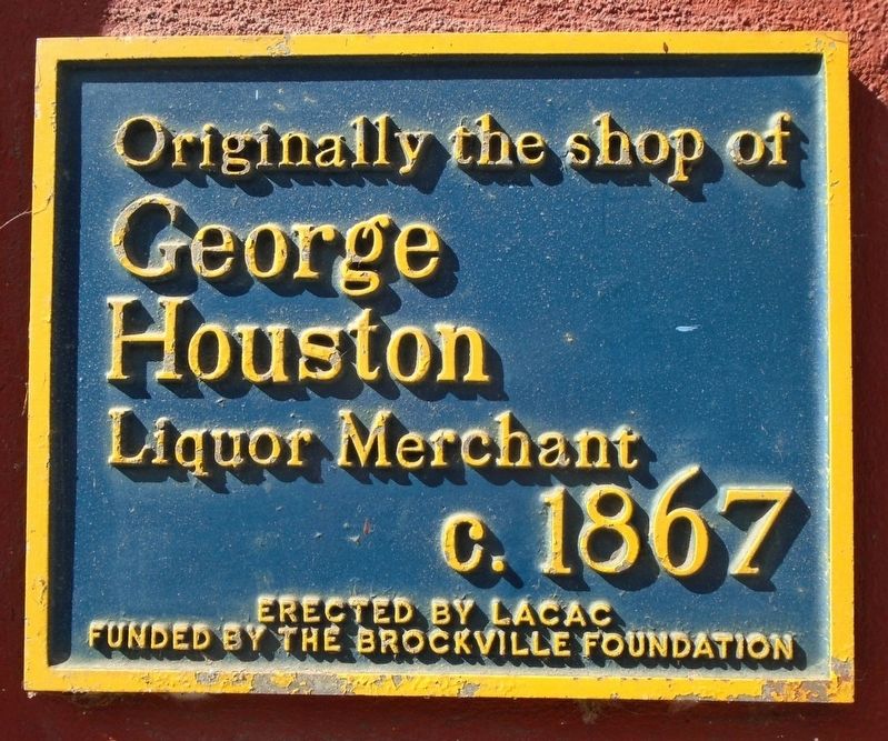 Shop of George Houston Marker image. Click for full size.