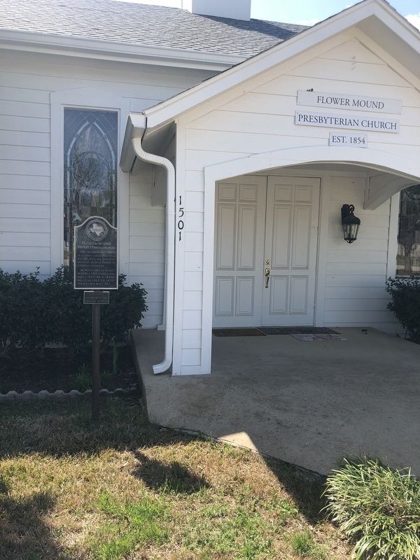 Flower Mound Presbyterian Church Marker. Click for full size. Flower Mound Presbyterian Church Marker image. Click for full size.