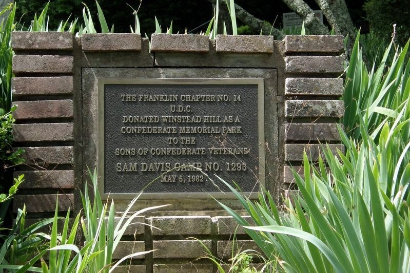 Sons of Confederate Veterans Marker. Click for full size. Sons of Confederate Veterans Marker image. Click for full size.