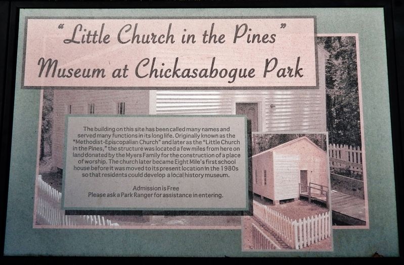 "Little Church in the Pines" Marker. Click for full size. "Little Church in the Pines" Marker image. Click for full size.