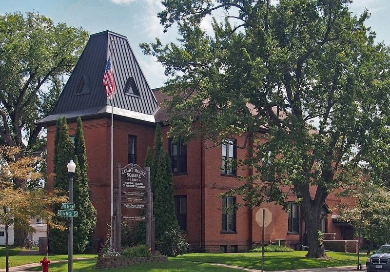 The historic Isanti County Courthouse from the northwest image. Click for full size.