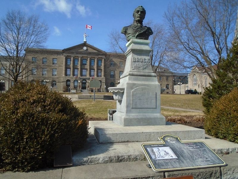 Major General Sir Isaac Brock Marker and Monument image. Click for full size.