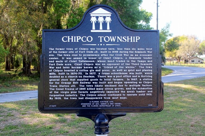 Chipco Township Marker image. Click for full size.