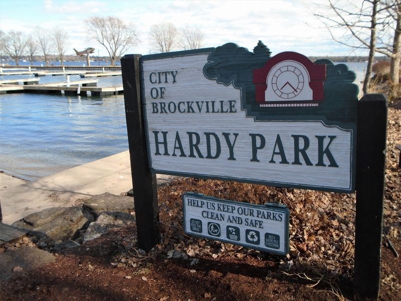 Hardy Park Sign Near Marker image. Click for full size.