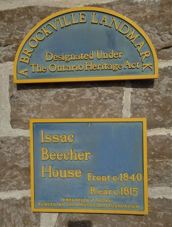 Issac Beecher House Marker image. Click for full size.