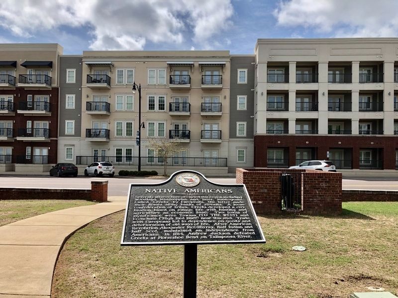Native Americans Marker looking south. image. Click for full size.