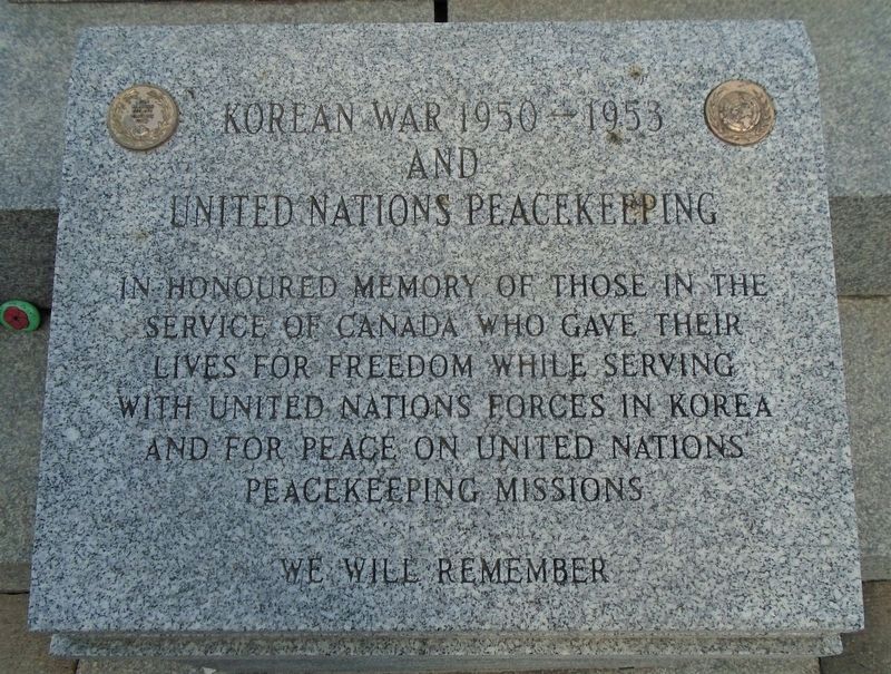 War Memorial Korean War Dedication image. Click for full size.