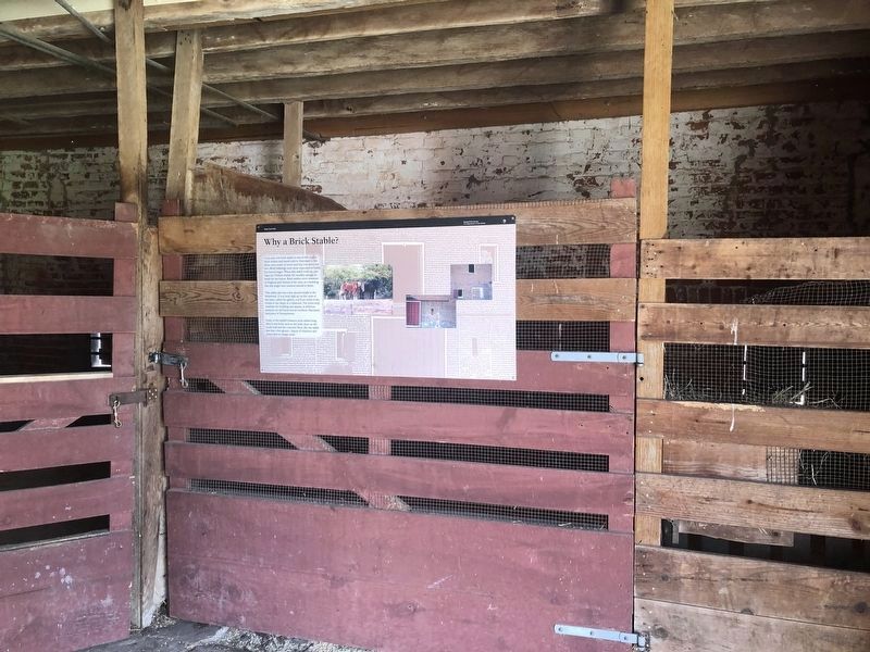 Why a Brick Stable? Marker. Click for full size. Why a Brick Stable? Marker image. Click for full size.
