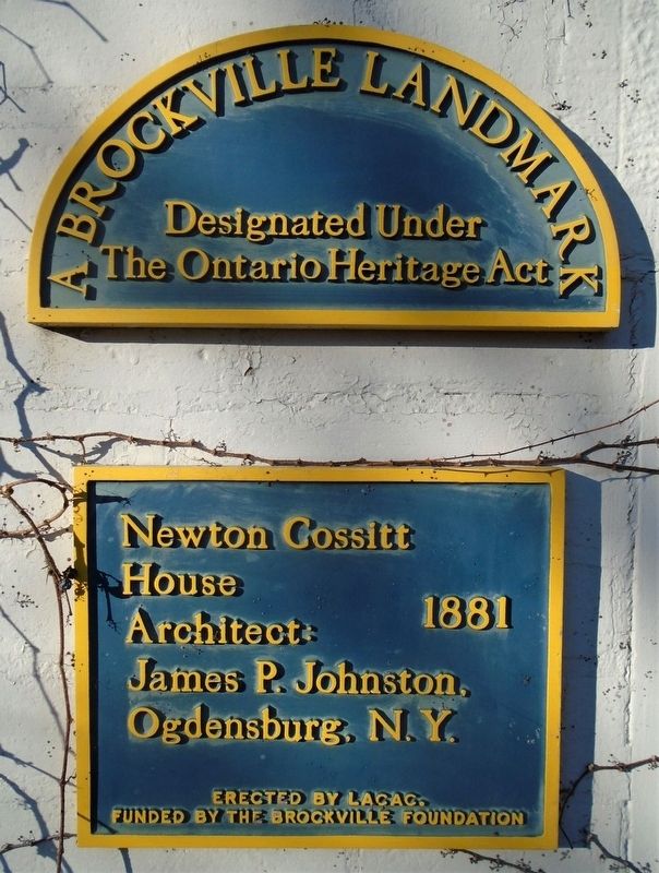 Newton Cossitt House Markers image. Click for full size.