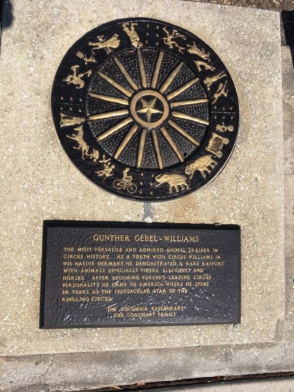 Gunther Gebel-Williams Marker image. Click for full size.