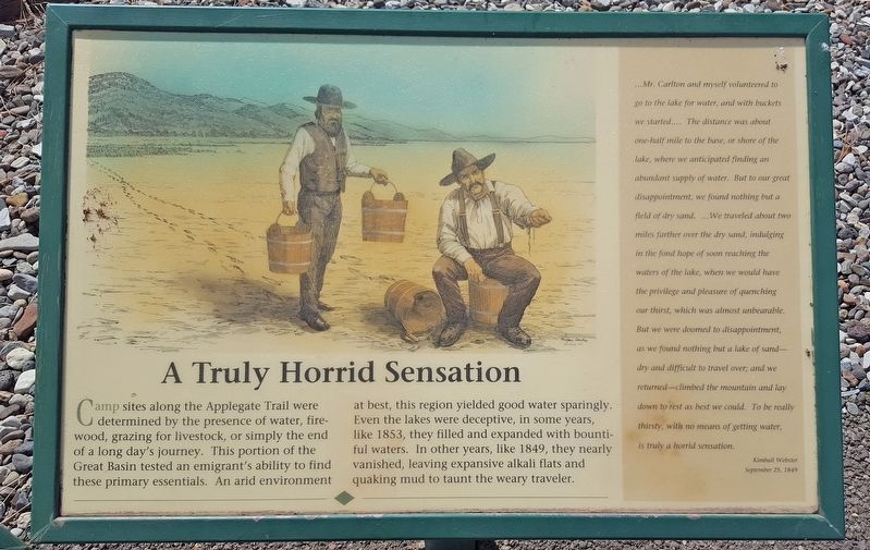 The Applegate Trail Marker image. Click for full size.