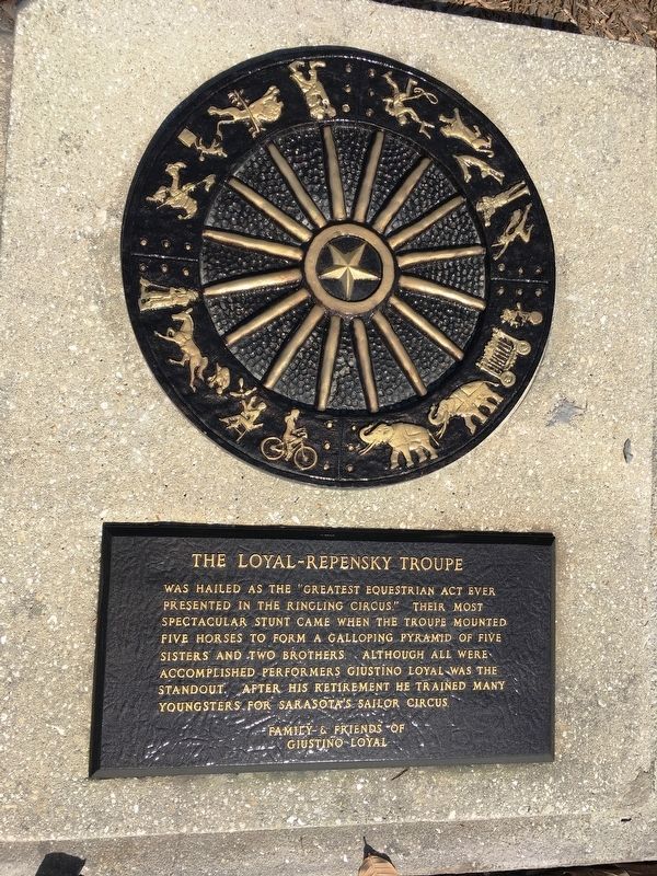 The Loyal-Repensky Troupe Marker. Click for full size. The Loyal-Repensky Troupe Marker image. Click for full size.