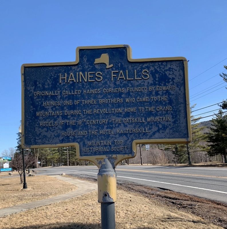 Haines Falls Marker image. Click for full size.