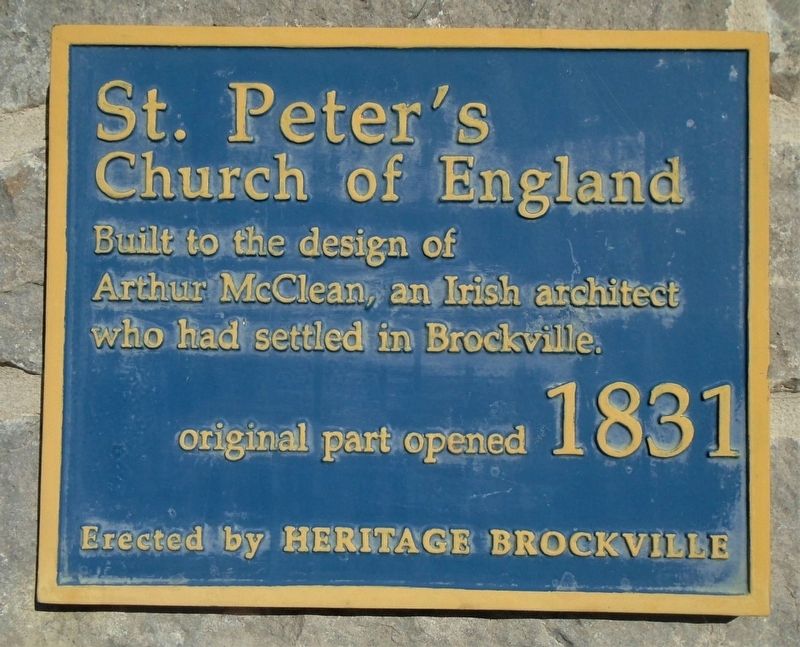 St. Peter's Church of England Marker image. Click for full size.