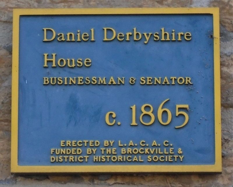 Daniel Derbyshire House Marker image. Click for full size.