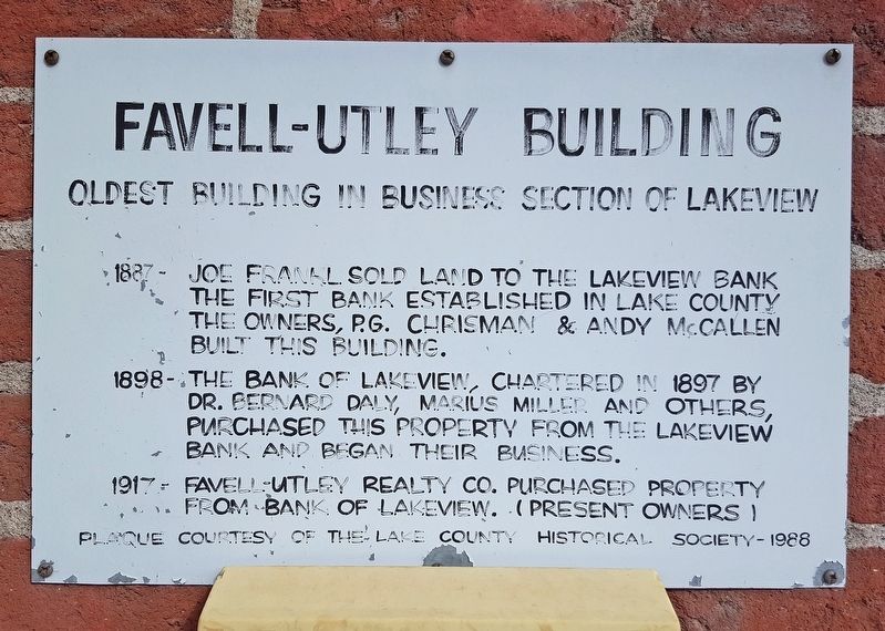 Favell-Utley Building Marker image. Click for full size.