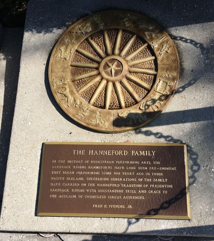 The Hanneford Family Marker. Click for full size. The Hanneford Family Marker image. Click for full size.