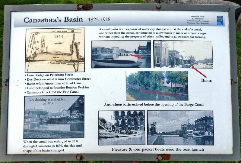 Canastota's Basin Marker. Click for full size. Canastota's Basin Marker image. Click for full size.