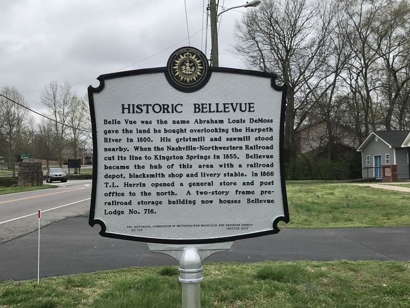 Historic Bellevue Marker image. Click for full size.