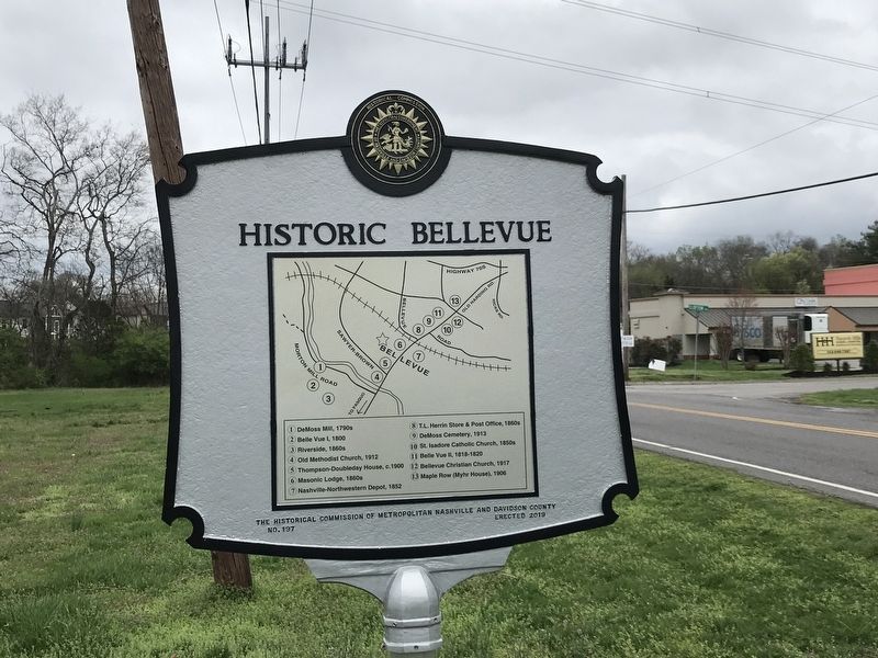 Historic Bellevue Marker image. Click for full size.
