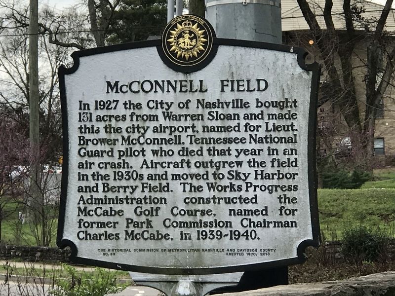 McConnell Field Marker image. Click for full size.