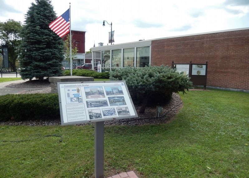 Canastota's Lift Bridge Marker image. Click for full size.